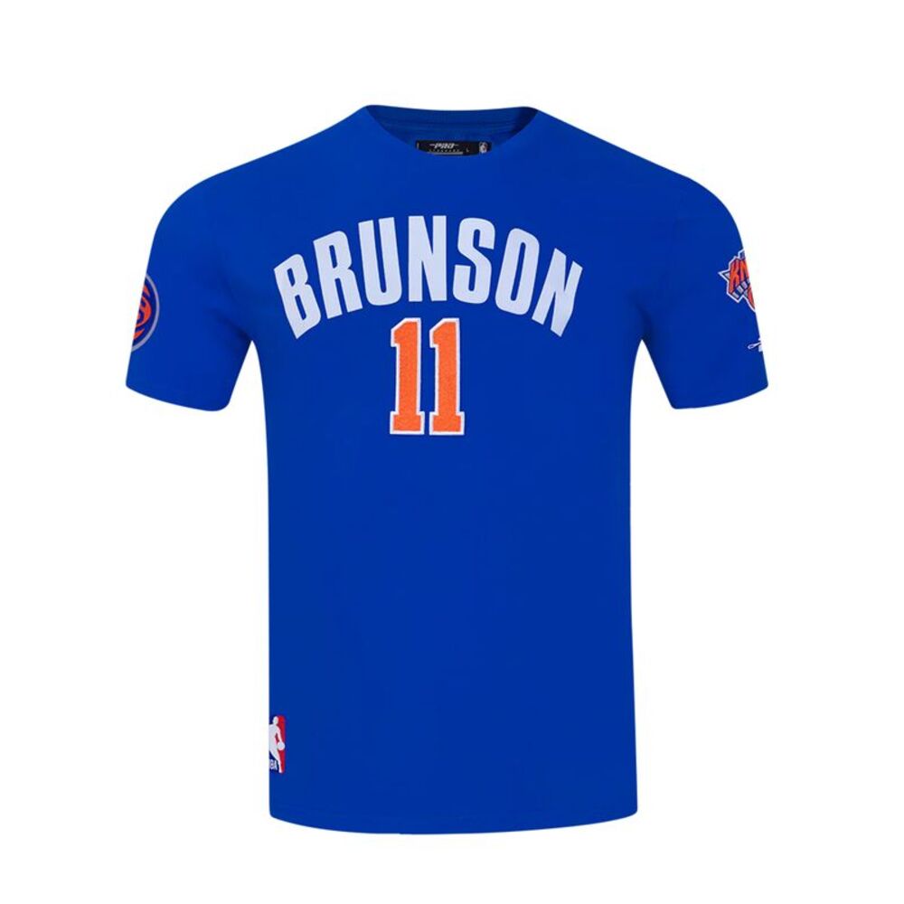 Pro Standard New York Knicks NBA Crew Neck T-Shirt Jalen Brunson Number 11